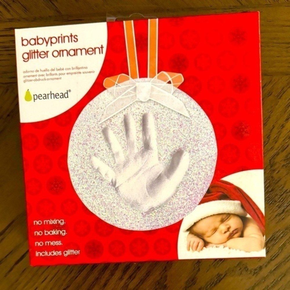 Baby Print Glitter Ornament Kit